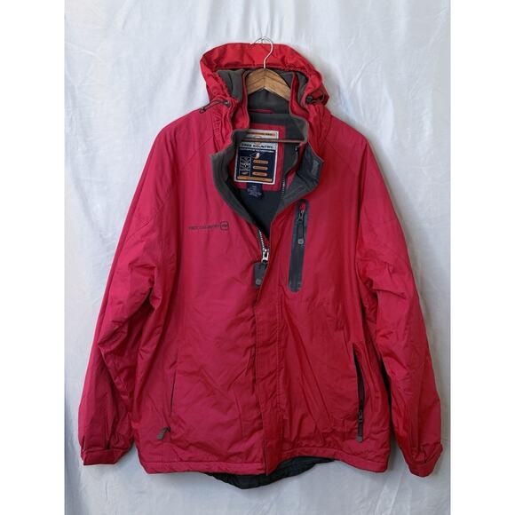 Free Country™ Mountain Series Multi-Ripstop Heavy Duty Ski Jacket XL Crimson Red - Picture 1 of 9